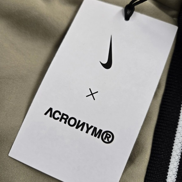 CU0469-247 Nike X Acronym Knit Khaki Brown Full Zip Size XL Track Jacket - Picture 5 of 6